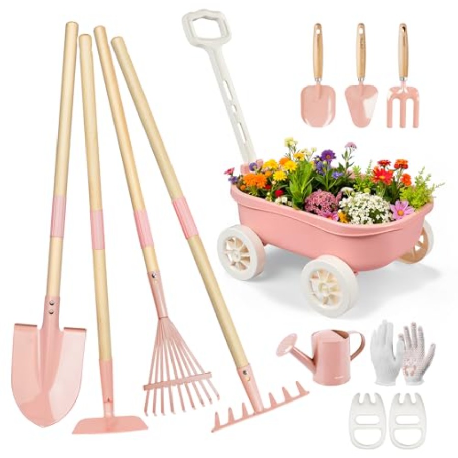 Gardening Tools Japan - El Arabasıyla Bahçe Seti, 11 Parçalı