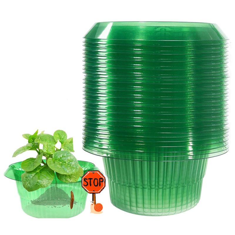 Gardening Tools Green - 5-25 adet bitkiler sümüklüböcek koruma halkaları