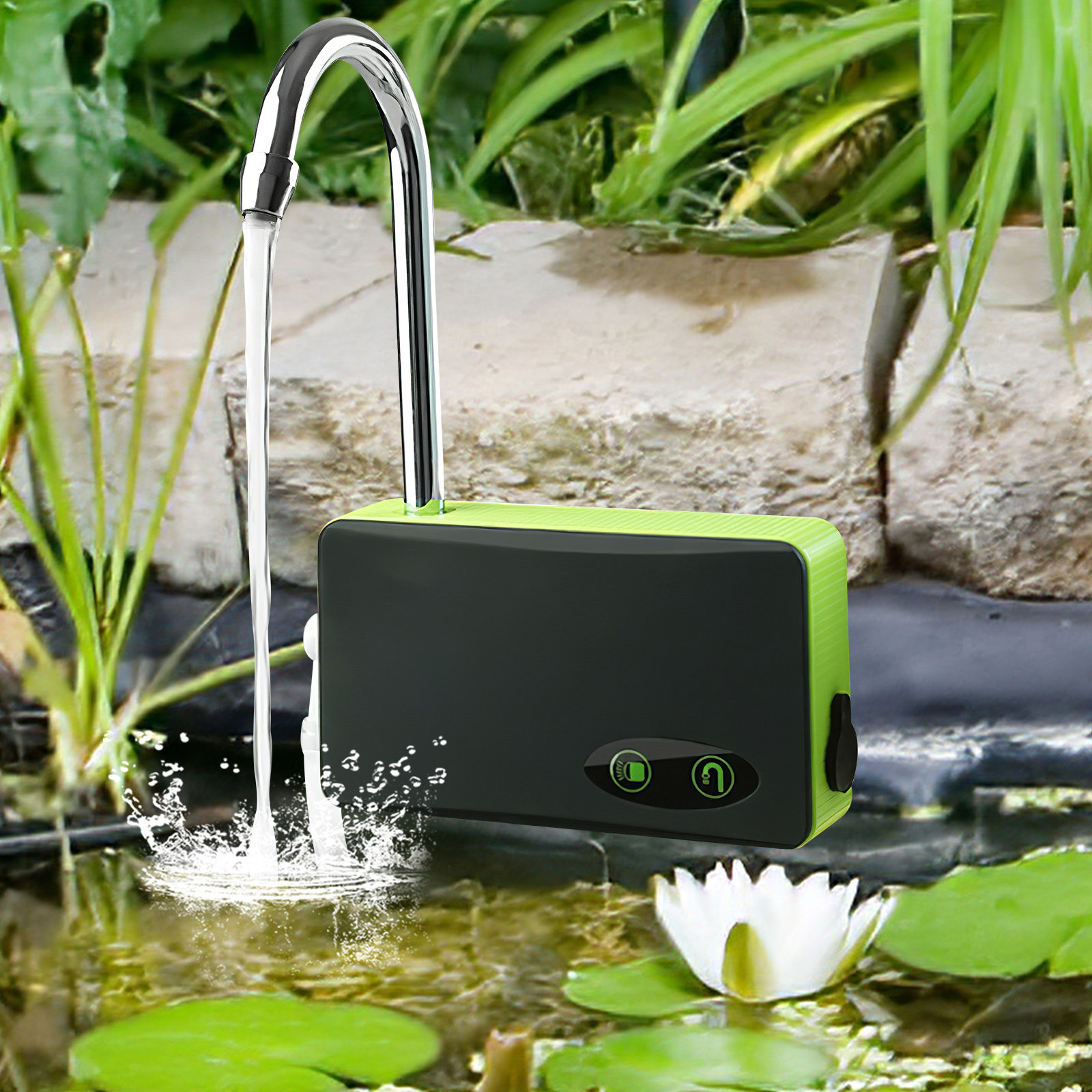 Gardening Tools Green - Taşınabilir Üçü Bir Arada Oksijen Pompası