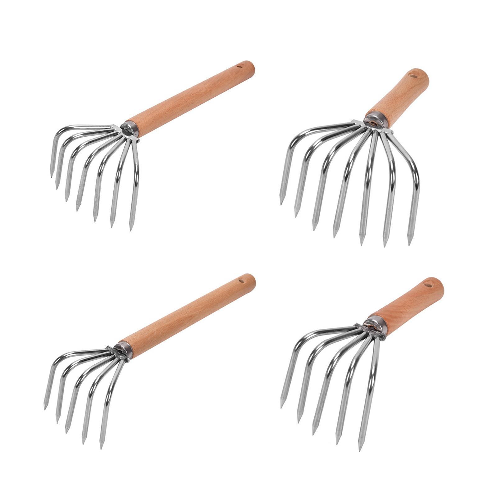 Gardening Hand Tools Yard - El tırmığı kültivatör paslanmaz çelik pençeler