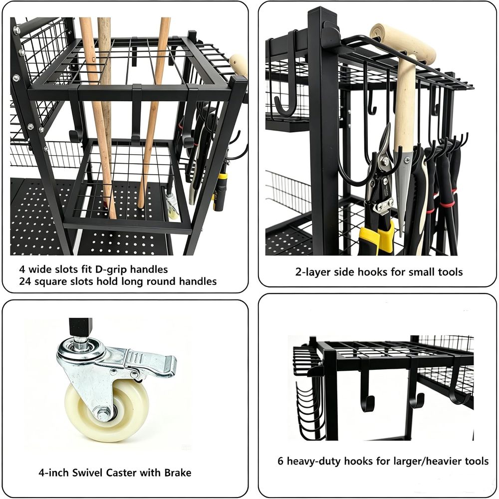 Anleolie 3'ü 1 Arada Bahçe Ara - Gardening Tools Rack incelemesi ve fiyatı