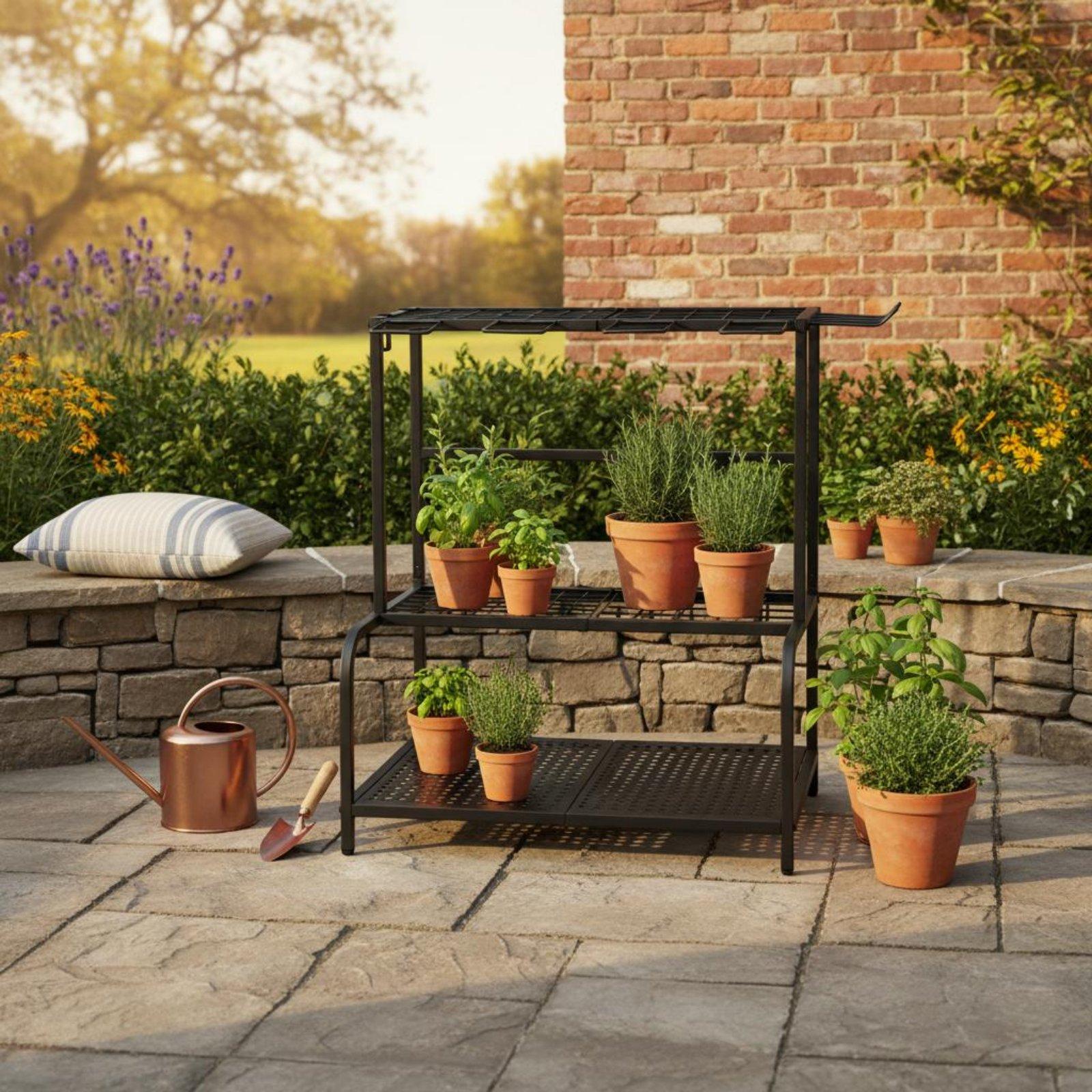 Metal Bahçe Alet Rafı Ayarlana - Gardening Tools Rack incelemesi ve fiyatı