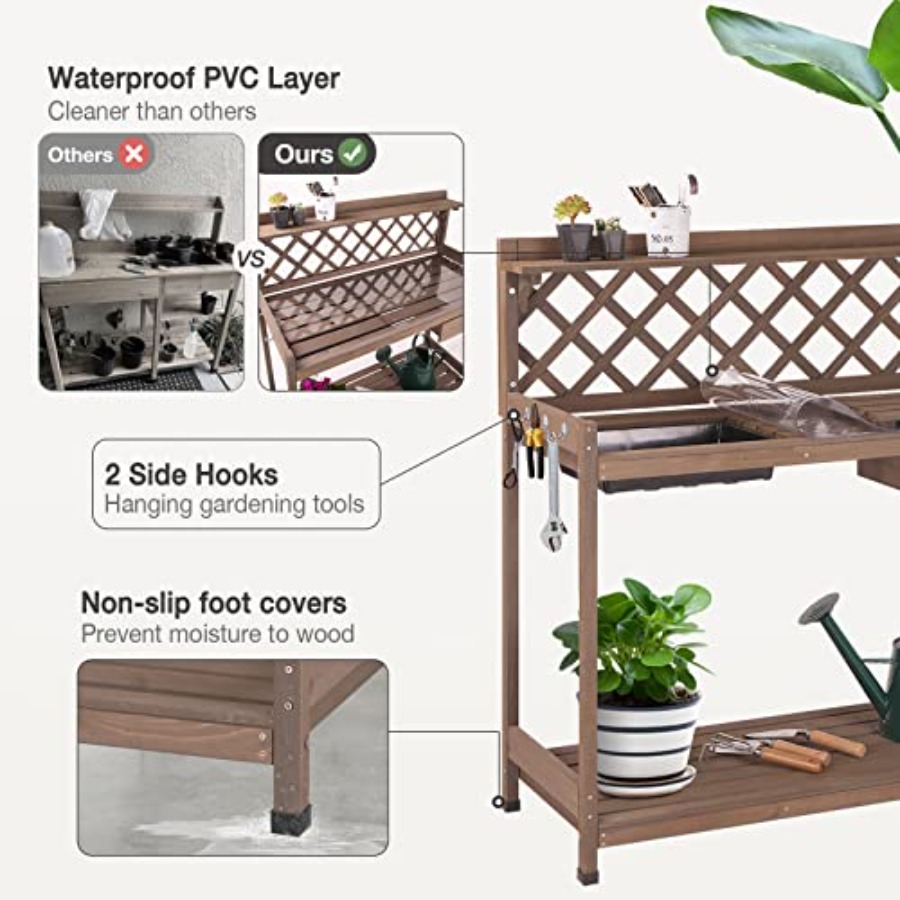 Bahçe Kullanımı İçin Dış Mekan - Gardening Tools Wooden incelemesi ve fiyatı